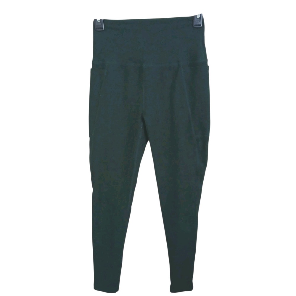 Beyond Yoga Spacedye Pocket High Waisted Leggings Dark Green Size Medium Capri